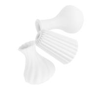 ZUNOXAZ 3pcs Miniature White Vase Set for Dollhouse Accessories Micro Landscape Decoration Artistic Tiny Vases for DIY Scene Enhancement and Photography