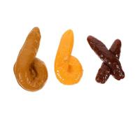 ZUNOXAZ 3pcs Simulated Faeces Prank Realistic Faux Stool Models for Pranks Tricks for April Fools Day Easy to Clean
