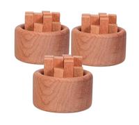 ZUNOXAZ 3pcs Wooden Aromatic Oil Diffuser Natural Wood Grain Essential Oils Diffuser for Home Bedroom Office Car Yoga Compact Sustainable Aromatherapy Without Electricity