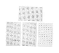 ZUNOXAZ 4 Sheets DIY Diary Planner Stickers PVC Scrapbook Decoration for Journals Calendars Organizers with Various Patterns for Creative Scrapbooking and Gift Tags