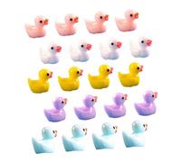 ZUNOXAZ 40Pcs Resin Miniature Ducks Micro Landscape Decor for Garden Bonsai Dollhouse Ornaments Creative Resin Figurines for Holiday Party and Home Decoration