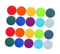 ZUNOXAZ 40pcs Round Carpet Mark Teacher Supplies Spot Markers Classroom Floor Markers for Sitting Circle Floor Sitting Dots Circle Spots Teacher Carpet Dots Nylon