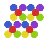 ZUNOXAZ 40Pcs Round Carpet Spot Markers with Hook and Loop Fastener, Floor Sitting Dots for Classroom, Preschool, and Kindergarten Floor Positioning