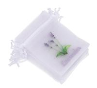 ZUNOXAZ 40Pcs White Drawstring Lavender Sachet Bags Empty - Small Mesh Pouches for 5G Dried Flowers, Refillable Fragrance Sachets for Home, Wardrobe, Wedding Aromatherapy