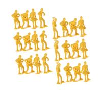 ZUNOXAZ 45pcs Micro Landscape Engineering Worker Model Figures Set Miniature Construction Man for DIY Decoration and Educational Use