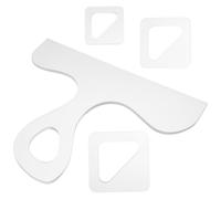 ZUNOXAZ 4Pcs Acrylic Handle Cutting Board Stencil Template for Charcuterie and Woodworking, Reusable Cutting Board Handle Guide for Kitchen and Craft Use