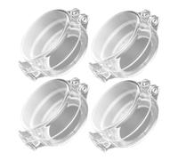 ZUNOXAZ 4pcs Babyproof Door Knob Covers Clear Safety Locks Prevent Accidental Locking Easy Install Elegant Design for Home Safety and Protection