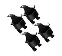 ZUNOXAZ 4pcs Black Headrest Cup Holder for Vehicle Multipurpose Backseat Storage Organizer with PP Material for Bottles and Drinks Easy Installation Car Accessory