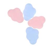 ZUNOXAZ 4pcs Cloud Shaped Ceramic Drawer Knobs for Room Porcelain Cabinet Handles with Pink Light Blue Colors Cute Cartoon Pulls for Nursery Furniture Decor Easy Installation Pottery Knobs