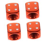 ZUNOXAZ 4pcs Dice Style Valve Caps Stem Covers for Cars Bikes Easy Installation Vibrant Design Durable Dust Protection