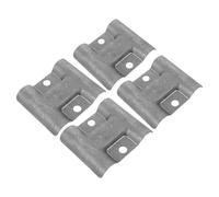 ZUNOXAZ 4pcs Double Hole Saddle Connector Metal Rack Shelf Clips for Pipe Shelving Racks Storage Systems Logistics Cart Frame Assembly Steel Shelf Fasteners