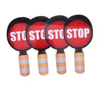 ZUNOXAZ 4pcs Double-sided Red Green Stop Signs for Lightweight Classroom Handheld Traffic Signals for Interactive Road Safety Education and Play