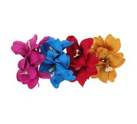 ZUNOXAZ 4pcs Hawaiian Flower Hair Clips Lightweight Artificial Floral Barrettes for Women Comfortable Tropical Hairpins for Beach Vacations Weddings Parties Boho Style Accessories
