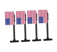 ZUNOXAZ 4pcs Mini American Flag Military Building Blocks Set for Boys Revolutionary War Soldiers Role Play Independence Day Army Scene Accessories for Creative Learning and Historical