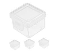 ZUNOXAZ 4pcs Mini Cheese Storage Boxes with Flip Lid for Fridge Reusable Containers for Butter and Cheese Slices Fresh Keeping Household Preservation Boxes