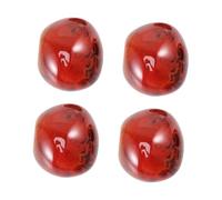 ZUNOXAZ 4pcs Natural Small Irregular Agate Palm Stones 2-3cm Smooth Polished Sardonyx for Home Decor and Anxiety Relief Random Color Random Color