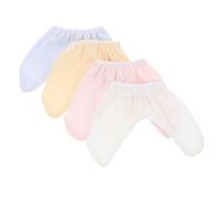 ZUNOXAZ 4pcs Replaceable Doll Pants Soft Fabric Miniature Decorative Outfit Props for Dolls in Pink White Yellow Blue Realistic and Design