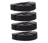 ZUNOXAZ 4pcs Rubber Jack Pads for Two Post Car Lifts Slip Jack Lifting Pads with Slotted Round Pinch Weld Design Heavy Duty Vehicle Frame Rail Protectors for Auto Lift Hoist Safety