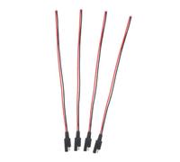 ZUNOXAZ 4pcs Sae Female Spade Terminal Connector with Insulated Tube Quick Disconnect Battery Extension Cable for Automotive Wiring Harnesses Rvs Boats Motorcycles