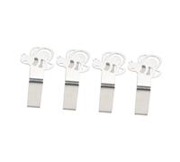 ZUNOXAZ 4Pcs Shape Stainless Steel Tablecloth Clips Table Cover Clamps for Outdoor Picnic Anti-slip Table Cloth Fixing Accessories