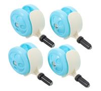 ZUNOXAZ 4pcs Silent Walker Wheels Replacement Durable Wear Resistant Plastic Casters with Detachable Design for Easy Cleaning Suitable for Hardwood and Carpet Floors Home Use