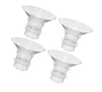 ZUNOXAZ 4pcs Silicone Flange Inserts Breast Pump Parts for Medela, Tommee Tippee, Hakka - Flexible & Washable Replacement Inserts