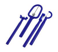 ZUNOXAZ 4pcs Tongue Tip Lateralization Elevation Tools Set Blue Oral Muscle Training Device for Speech Therapy Autism Speech Aid Portable Tongue Flexibility Exerciser