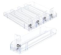 ZUNOXAZ 4pcs Transparent Auto Push Cigarette Display Rack Double Sided Organizer for Retail Stores Space Saving Practical Cigarette Case Holder for Easy Retrieval and Tidy Storage