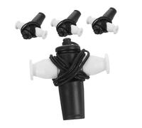 ZUNOXAZ 4pcs Tri-tone Samba Whistle Set, Plastic Musical Whistles for Teachers, Dance Practice, Sports Training, Educational and Stage Use in Black