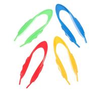 ZUNOXAZ 4Pcs Tweezers Plastic Educational Teaching Aids for Preschoolers Early Skill Development Fine Motor Practice Bug Catching