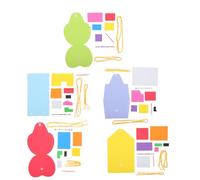 ZUNOXAZ 5 Sets DIY EVA Coin Purse Kit Sturdy Sewing Craft Change Wallet for Learning Money Management Small Item Storage