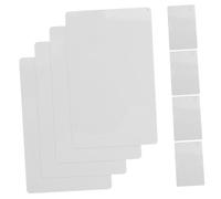 ZUNOXAZ 50Pcs Blank Business Cards Thick Metal Name Cards for DIY Engraving and UV Printing Portable Metal with Pearl White Finish