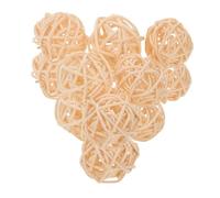 ZUNOXAZ 50pcs Handwoven Rattan Wicker Balls Decorative Spherical Orbs for Vase and Bowl Fillers Rustic Natural Color Home Decor for Christmas Craft and Seasonal Displays