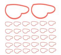 ZUNOXAZ 50Pcs Heart Shaped Elastic Bands Trick Prop for Magician Stage Performance Conjuring Party Tricks Easy to Use Magician Bands for Fun and Impressive Shows