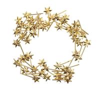 ZUNOXAZ 50pcs Mini Hexagram Shaped Craft Wands with High Gloss Finish for DIY Decorations Birthday Party Favors Creative Gold Plastic for Unique Craft Projects
