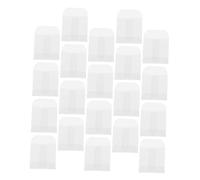 ZUNOXAZ 50pcs Small Transparent Flat Paper Bags for Jewelry Packaging Clear Mini Envelopes for Cards and Accessories Storage Pouches for Party Favors and Treats