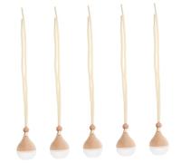 ZUNOXAZ 5pcs Car Diffuser Glass Bottles Hanging Pendants Decorative Essential Oil Holders for Vehicle Fragrance for Car Interior Decor Frosted Design Cap