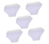 ZUNOXAZ 5Pcs Cotton Doll Briefs Mini White Panties for Dolls Model Reusable Washable for Parenting Practice and Daily Use