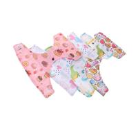 ZUNOXAZ 5pcs Doll Diapers Set Soft Cloth Underpants Elastic Fit Summer Essential Doll Accessories Role Playing and Mix and Match Outfits