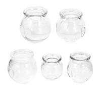ZUNOXAZ 5pcs Glass Cupping Therapy Suction Massage Cupping Chinese Kit Vacuum Massager Cups