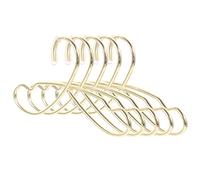 ZUNOXAZ 5Pcs Mini Doll Clothes Hangers Metal Doll Dress Rack Gold Sturdy Non-damaging Display