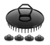 ZUNOXAZ 5pcs Portable Scalp Brush for Hair Washing Anti-Static Self-Cleaning Comb for Dandruff Removal and Scalp Care Suitable for All Hair Types