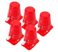 ZUNOXAZ 5pcs Red Clockwise Walking Mechanism DIY Accessories for Clay Crafting Replaceable Wind Up Movement Parts for Sticky Robot and Walking Base