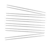 ZUNOXAZ 6 Pairs Heat Resistant Stainless Steel Chopsticks for Hot Pot Cooking Long Non Slip Threaded Eating Utensils for Frying Boiling Noodles and Kitchen Use
