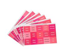 ZUNOXAZ 6 Sheets Sticky Month Tabs Planner Index Stickers for Book Marking Brightly Colored Page Markers for Organizing Reading Notes Journals and Planners Easy to Use and Practical