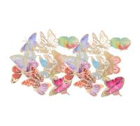 ZUNOXAZ 60pcs DIY Butterfly Scrapbooking Stickers Foil Pet Adhesive Decals for Journals Albums Diaries and Handcraft Decoration