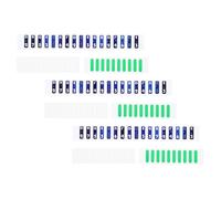 ZUNOXAZ 60Pcs Kalimba Thumb Piano Note Stickers Scale Accessories for Beginners 17 Keys Finger Instrument Musical Learning Aid with Green and White Tags