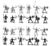 ZUNOXAZ 60pcs Medieval Warriors Playset with Detailed Sculpted Soldier Action Figures Authentic Ancient Army Men for Educational Civil Playset Boys Historical Miniature Soldiers