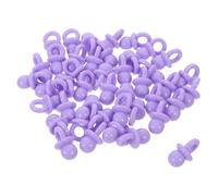ZUNOXAZ 60pcs Mini Resin Pacifiers Charms Purple Cute DIY Accessories for Jewelry Making and Phone Case Adornment