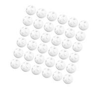 ZUNOXAZ 60pcs White Plastic Rattle Inserts for DIY Plush Soft Sensory Noise Maker Balls for Crochet Rattles and Newborn Craft Projects Lightweight